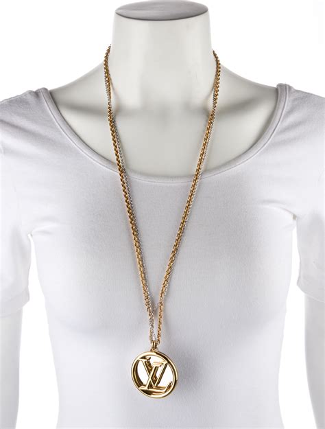 louis vuitton gold jewellery|14k Louis Vuitton necklace.